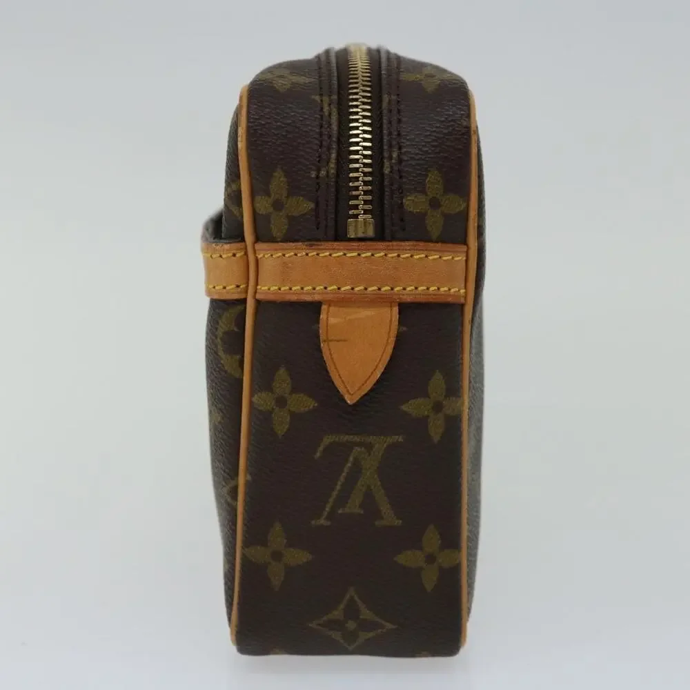 Louis Vuitton Monogram Compiegne 23 Clutch Bag Brown